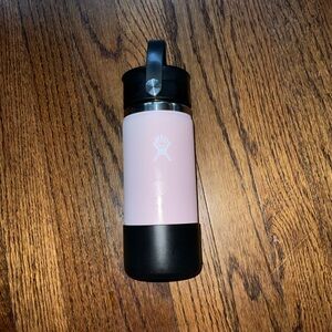 Healthy Human Hydro Flask Black and Pink Travel Mug